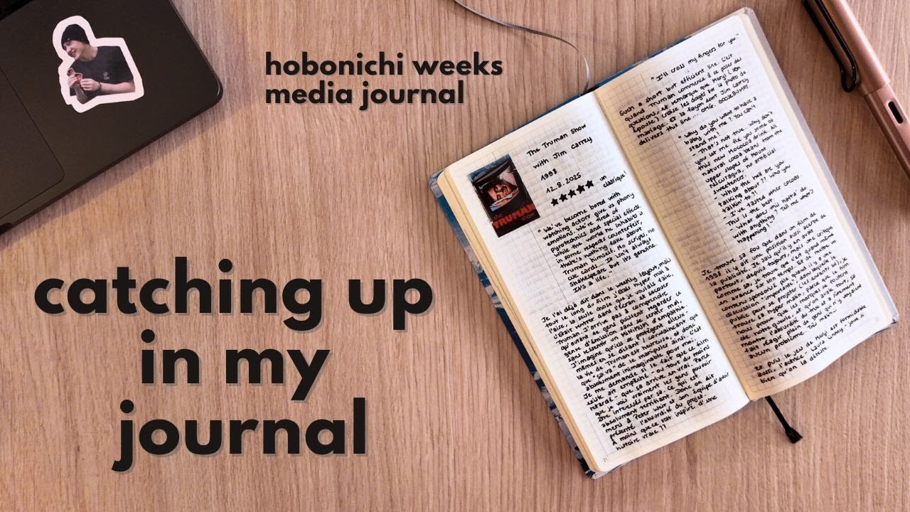 how I actually use my media journal ✧ hobonichi weeks (journal with me)
