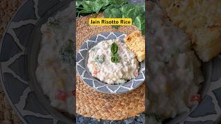 Italian Risotto Rice with herbed bread☺️risottorecipe risotto italianfood quickmeals jainrecipe