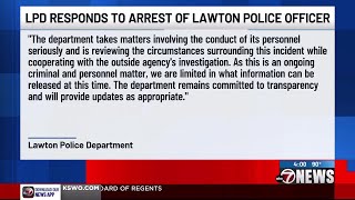 Lawton Police Department provides statement after officer arrested on domestic violence charge