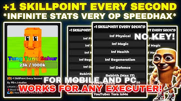 [🎃] +1 SkillPoint Every Second Script Pastebin **NO KEY** FREE INFINITE ALL STATS INFINITE REBIRTH🔁