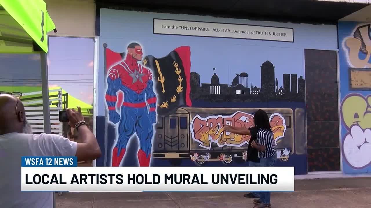 Local comic book artist holds mural unveiling