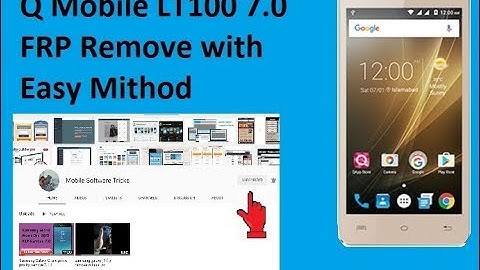 Q LT100 FRP Remove android 7.0 with new method