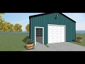 Post Frame Building (Pole Barn) 24x24x10 Post Frame Building (Pole Barn) 24x24x10