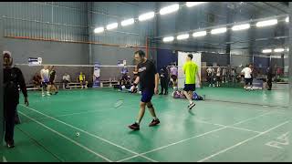 Badminton FINAL LSJ 3 Men's Double Veteran - Sim Han Siang / Siong Khoi Vs Tam Tiong Hui / Chih Yung