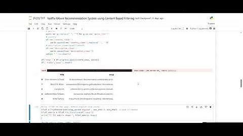 AI & ML Projects Showcase | Netflix Movie Recommendation System using Content Based Filtering  