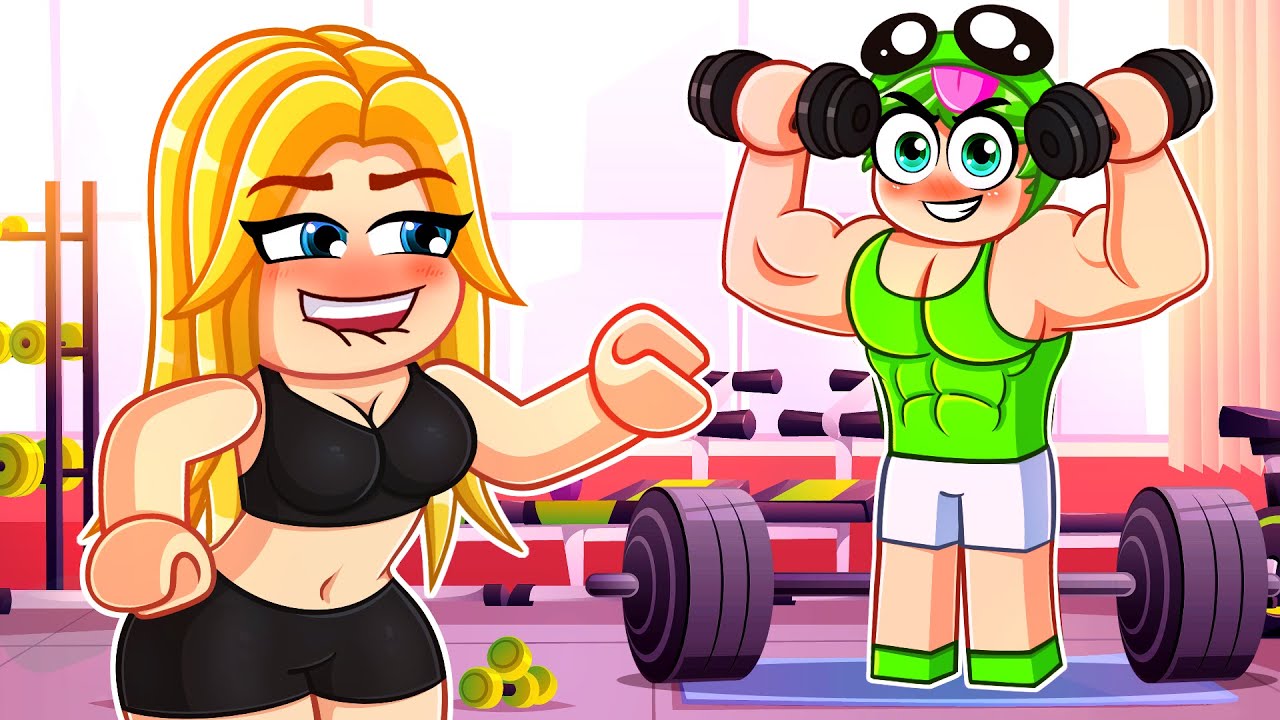 Мой ТРЕНЕР ВЛЮБЛЕН В МЕНЯ в Roblox Gym League!