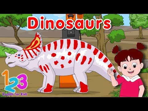 Belajar Bahasa Inggris Mengenal Nama Dinosaurus Diva 1 | 123 English For Kids | Kartun Anak Channel