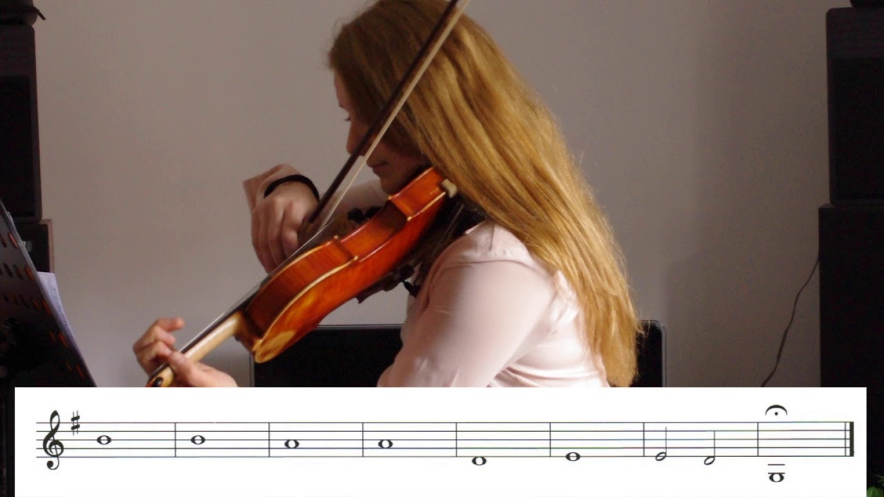 Lezioni di violino. Primo dito. YouTube