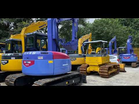 Komatsu Pc100 excavator Land Clearing. 