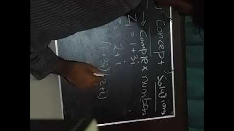 Complex numbers - Math-I (urdu)