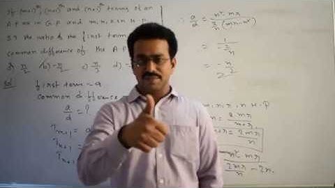 If the (m + 1)th, (n + 1)th and (r + 1)th terms of an A.P. are in G.P. and m, n, r are in H.P.  |