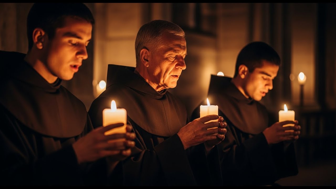 Eternal Night of Gregorian Chants – Monastic Harmony for Peaceful Rest Relieve Stress Now