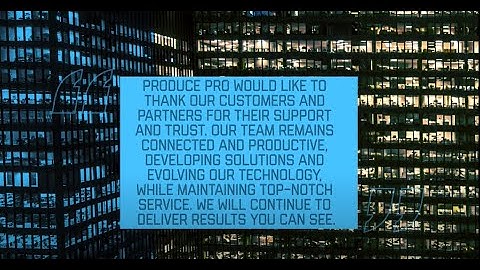 Produce Pro Software | Gratitude