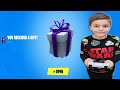 GIFTING My 8 Year Old Kid ANYTHING He Wants From The Fortnite item Shop! BIGFOOT Vs KRRSANTAN Skin