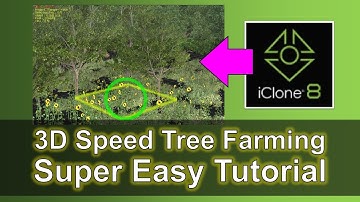 3D Speed Tree Farming | iClone 8 Tutorial | Time Lapse