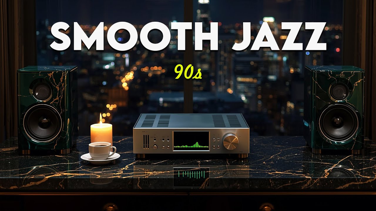 Smooth Jazz & Soul R&B – Soft Window Night Atmosphere for Emotional Healing and Inner Rest