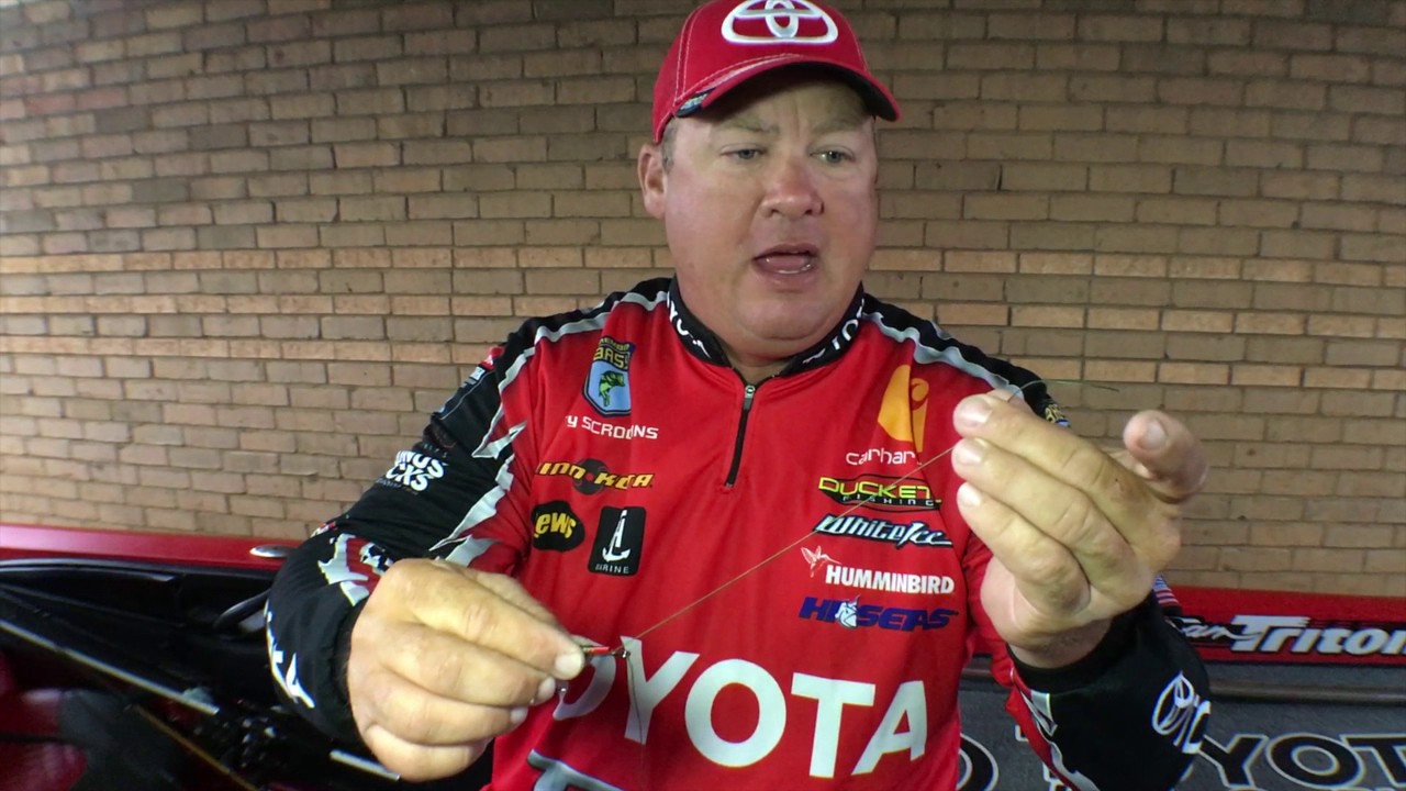 skeet reese jig worm rod How to Tie a Snell Knot with Terry Scroggins
