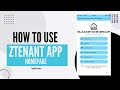 How To Use ZTenant App Home Page (English Version)