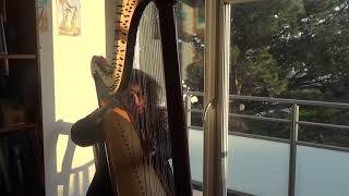 harpe au balcon, vidéo confinement, AMOUR D'AUTOMNE screenshot 2