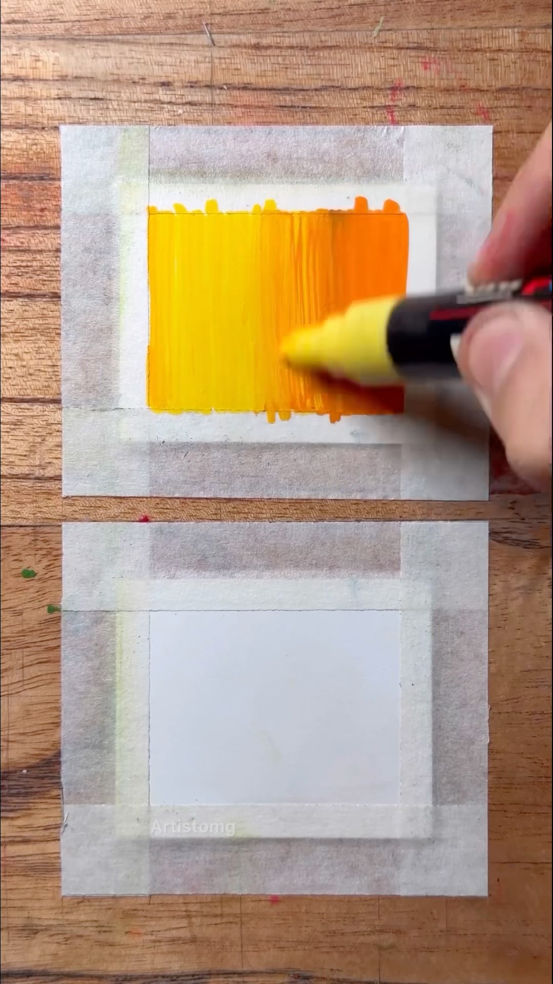 How to Make a Gradient with Paint Markers in Different Ways! ✍️✨? #tutorial #art #hacks
