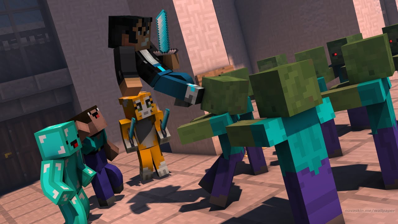 Can we SURVIVE the zombies!?- Minecraft Zombies W/Coastway Will
