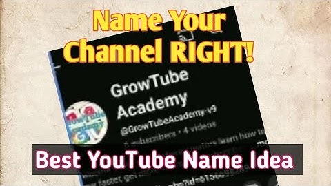 Stop! Watch This Before Naming Your YouTube Channel #trending 