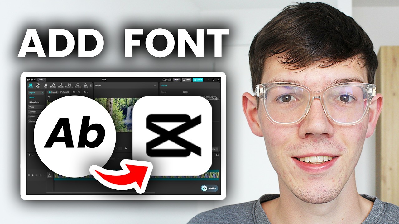 How To Add New Custom Font In CapCut PC - Full Guide - YouTube