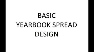 Basic Yearbook Spread Design