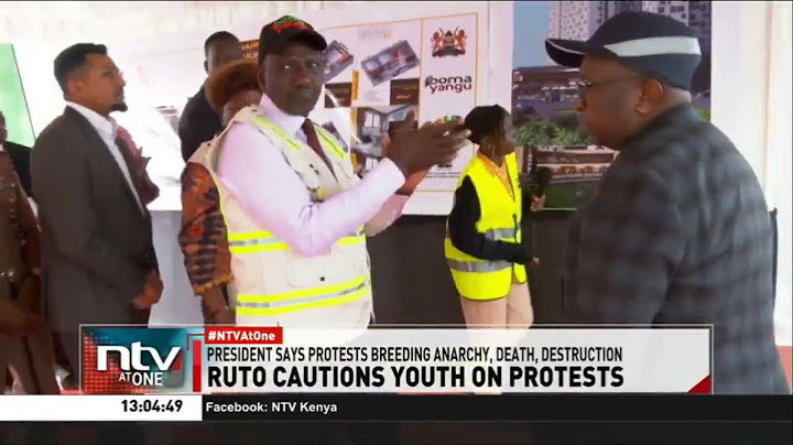 President Ruto warns youth against violent protests