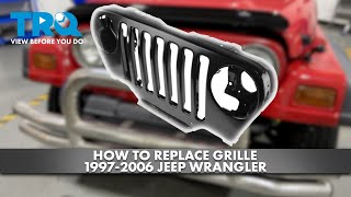 Athlete Statistics How to Replace Grille 1997-2006 Jeep Wrangler