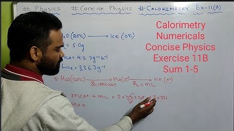 Numericals on Calorimetry class 10 || Concise physics || Selina || Exercise 11B || icse | Numericals