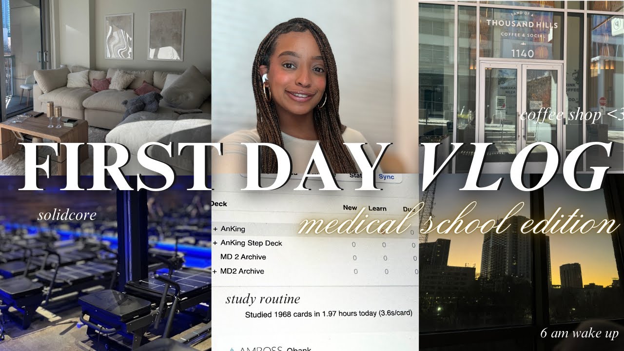 6 AM First Day of Medical School Vlog 🩺 | A Day in the Life of a Med ...
