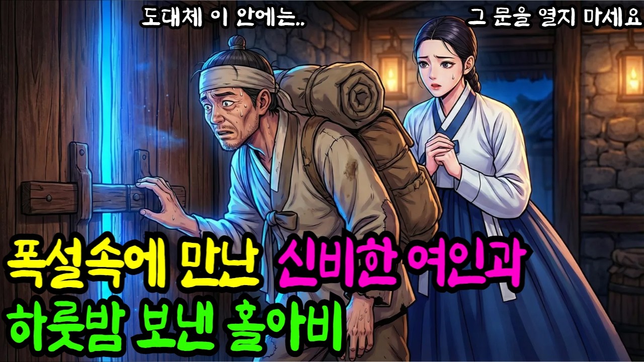 대관령 눈보라 속에서 만난 신비한 여인과 며칠을 보낸 홀아비 보부상의 뜻깊은 이야기 | 야담.민담.전설.설화.옛날이야기.오디오북