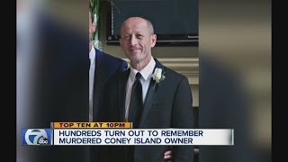 Hundreds remember Detroit Coney Island owner who was killed