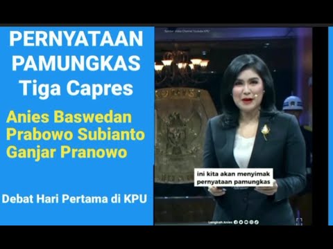 TIGA PERNYATAN PAMUNGKAS II MANA YANG PALING BAIK II DEBAT CAPRES PERDANA @yaminhasibuan319