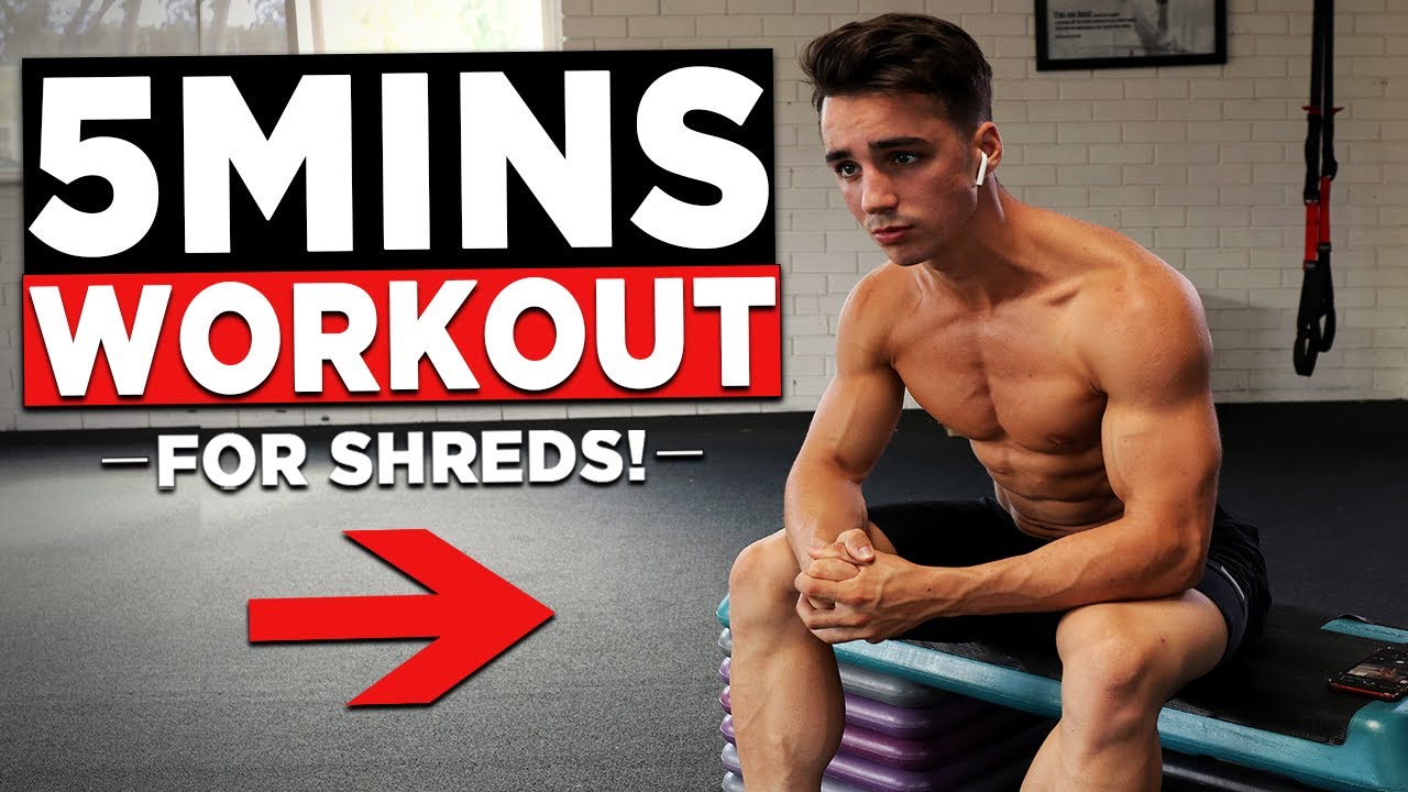 5 MIN BODYWEIGHT WORKOUT (SHREDDED HOME WORKOUT!) - YouTube