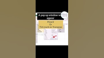 Convert a Table from Vertical to Horizontal in seconds in Excel #exceltipsandtricks #exceltraining