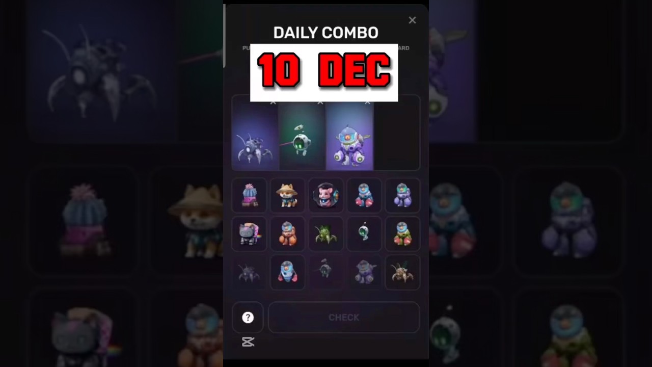 10 December pixeltap daily combo | pixel tap by pixelverse combo card today 10 Dec 