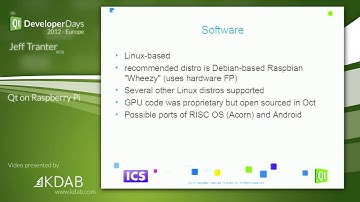 QtDD12 - Qt on Raspberry Pi - Jeff Tranter