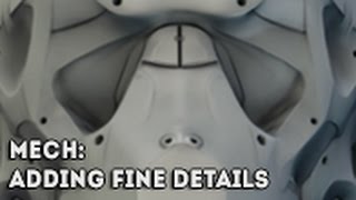 How to add fine Mech details in Mudbox