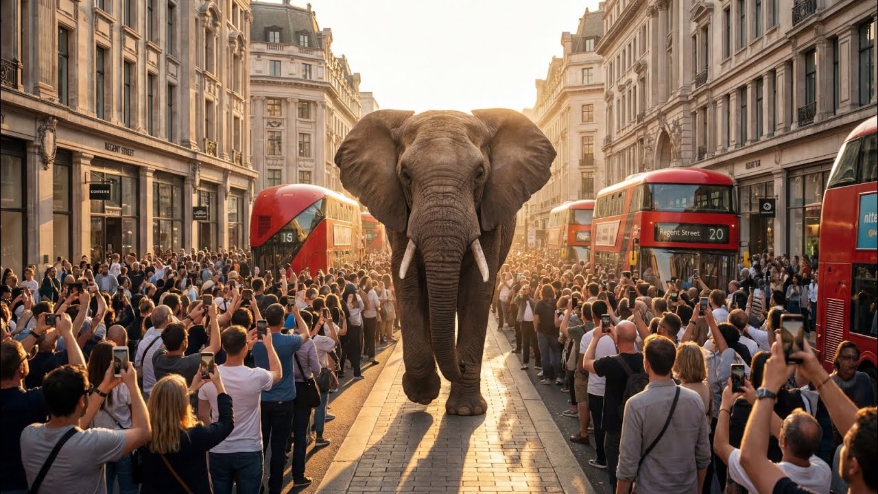 UNBELIEVABLE: Real Animals Parade Through London Streets 2026! 🦁🇬🇧 (Full 4K HDR Spectacular)
