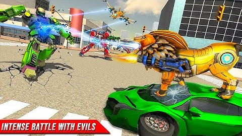 Jet Robot Game 2021: Lion Robot Car Game Robot Transformation Games Gameplay New Robot Game 2021