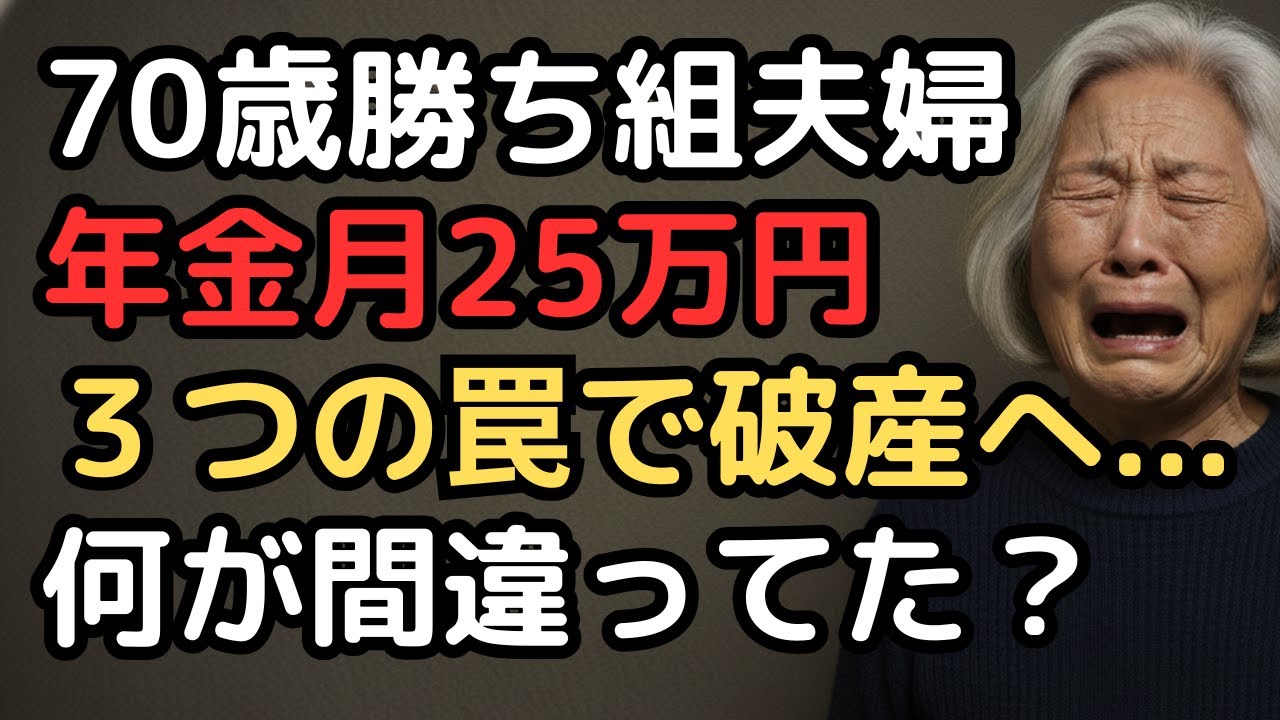 年金月25万円の勝ち組夫婦が一転、老後破産へ。70歳夫婦を襲った『誰も教えてくれなかった3つの罠』