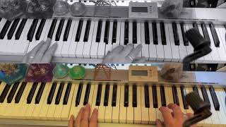 Composing 'World in you Eyes' Piano and Synth Strings improv
