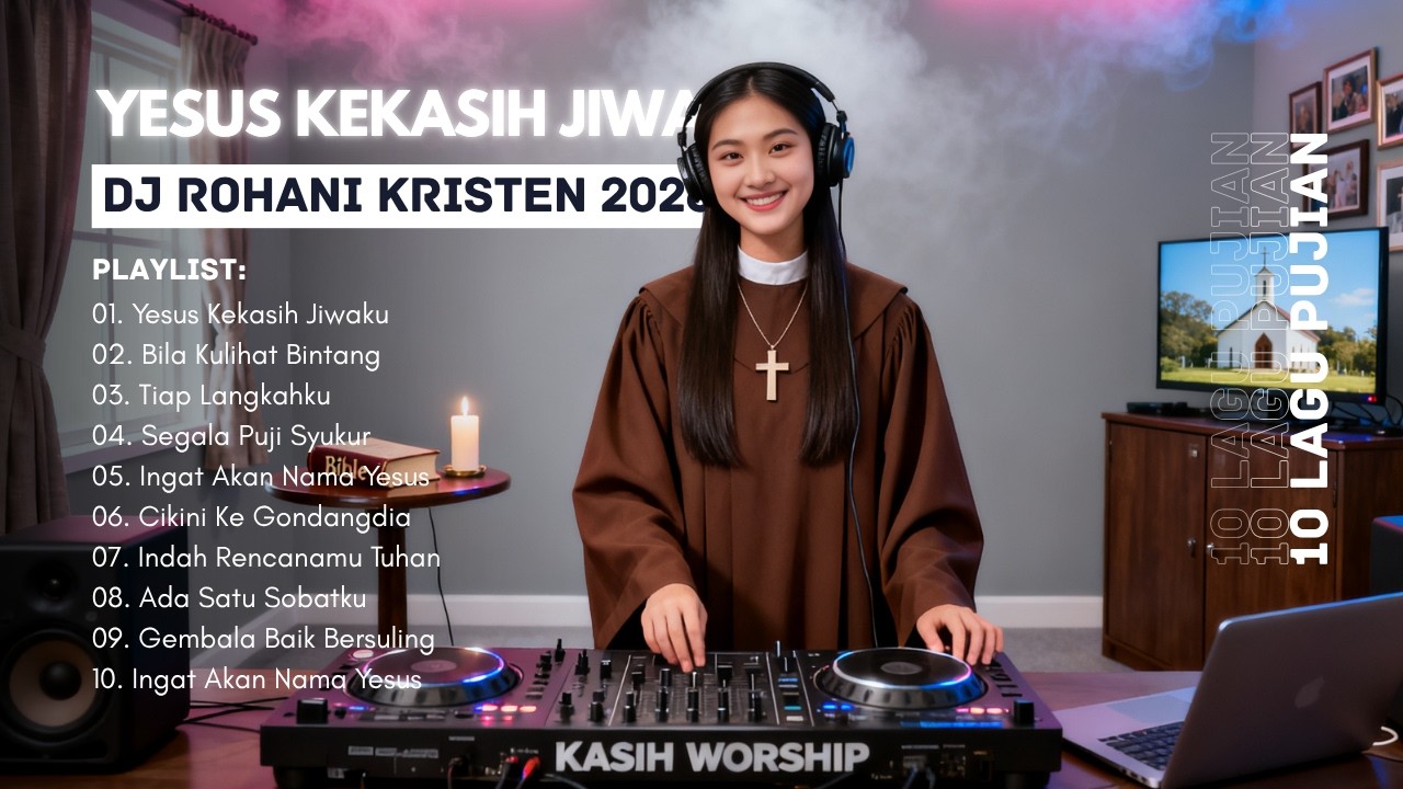 DJ REMIX ROHANI 2026💃YESUS KEKASIH JIWAKU ️ BILA KULIHAT BINTANG ️ TIAP ...
