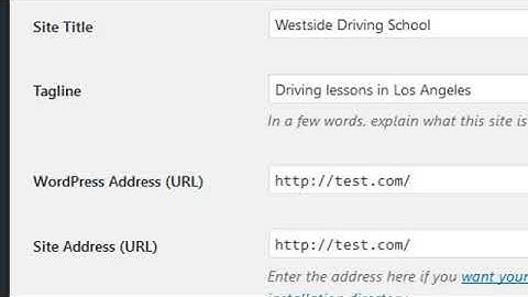 WordPress Site Title, Tagline and SEO
