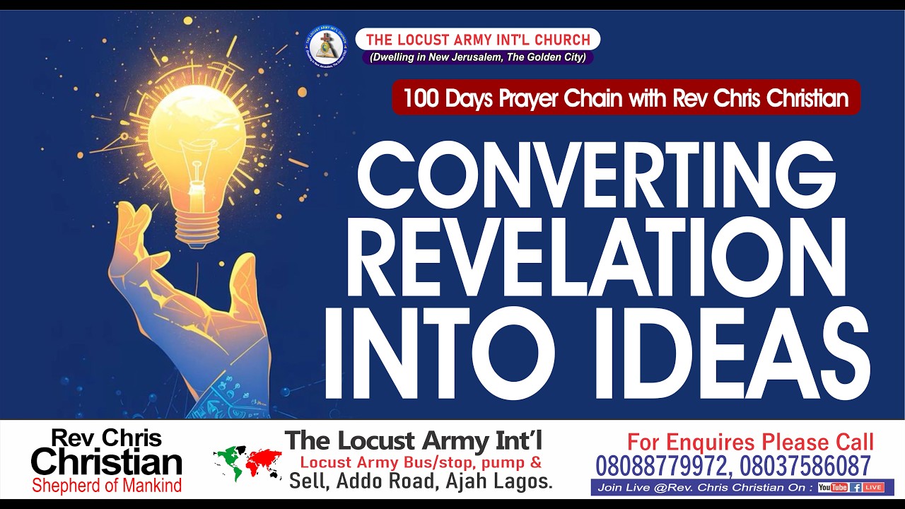 Rev Segstro Rev Chris Christian| Converting Revelation Into Ideas - YouTube