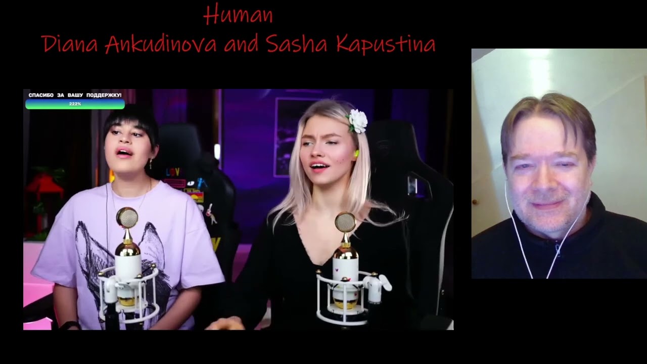 Diana Ankudinova and Sasha Kapustina - Human - reaction