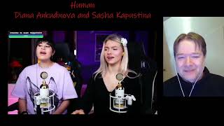 Diana Ankudinova and Sasha Kapustina - Human - reaction