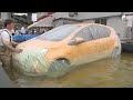 「災害が起きてからでは遅い」大雨被害から愛車を「浮かせて守る」 特殊なシート 静岡市の企業が開発...相次ぐ災害を受けて問い合わせ急増=静岡市